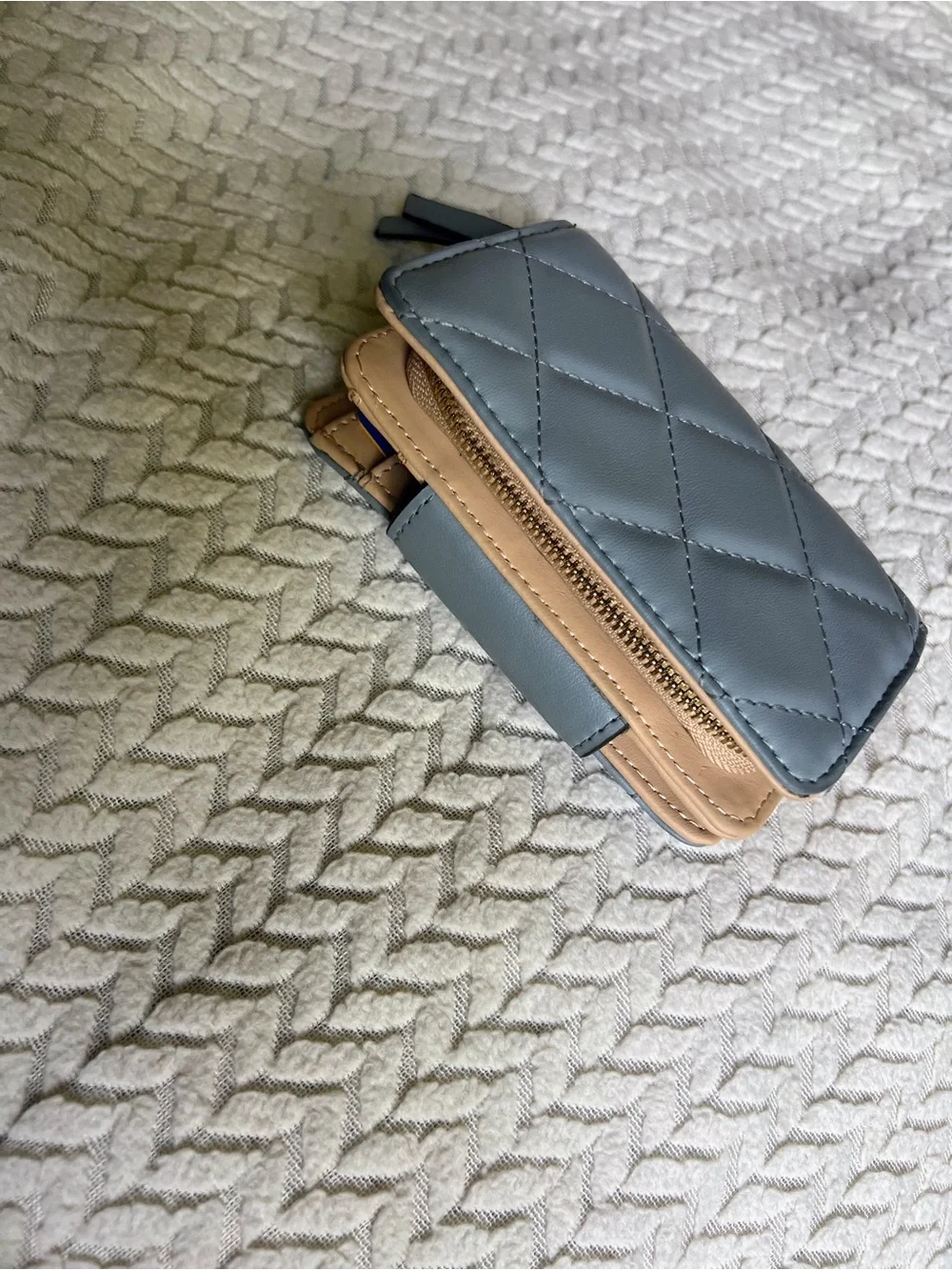 Nine West Quilted Light Blue Wallet